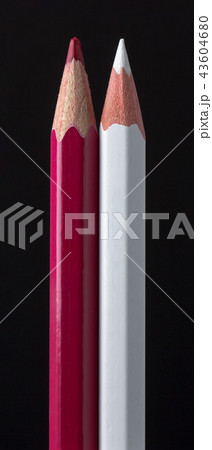 pencil isolated on black background close up. 43604680