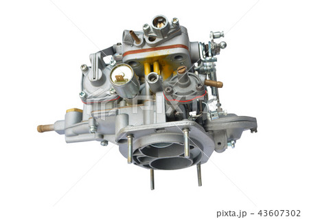carburetor for automobile. isolated on white  43607302