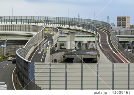 愛知県 名古屋都市景観 国道302号 名二環高針JCT 愛知県 名古屋都市景観 国道302号 名二環高針JCT 43609465