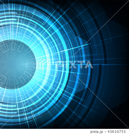 High Digital Technology on Blue Background 43610753