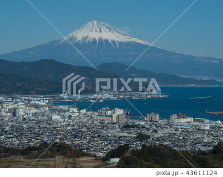富士山と清水の街 43611124