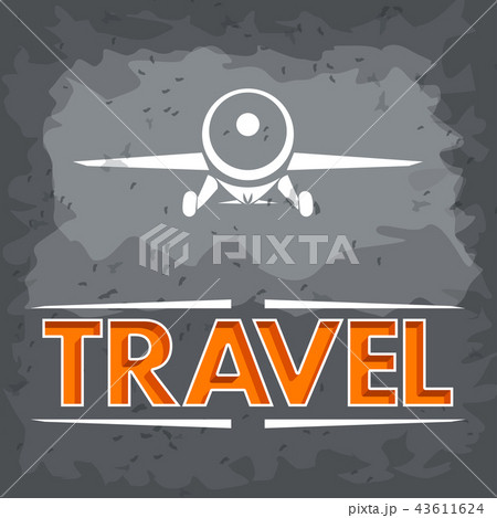 air travel sign grey air travel sign grey 43611624