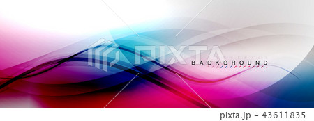 Smooth flowing wave motion concept background 43611835