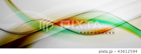 Smooth flowing wave motion concept background Smooth flowing wave motion concept background 43612594