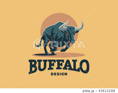 Bull with big horns. Bull with big horns. 43613289