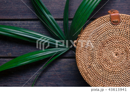 Fashionable handmade organic rattan bag Fashionable handmade organic rattan bag 43613941