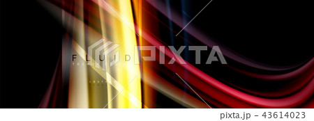 Fluid colors abstract background colorful poster, twisted liquid design on black, colorful marble or Fluid colors abstract background colorful poster, twisted liquid design on black, colorful marble or 43614023