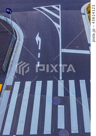 交差点道路標示 交差点道路標示 43614123