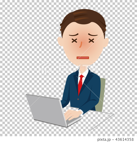 Businessman desk work Businessman desk work 43614358