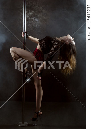 Woman dancing sex dance. 43615255