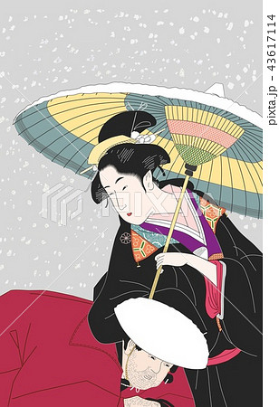 雪中秋色女 43617114