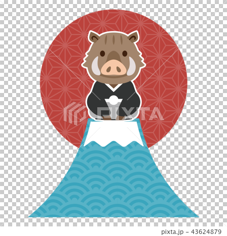 十二生肖黃山富士山 43624879