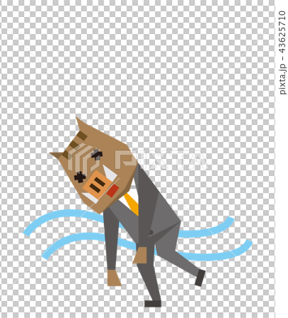 いのしし　ビジネスマン 43625710