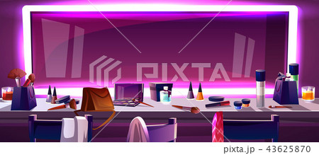 Makeup mirror with lamps vector illustration Makeup mirror with lamps vector illustration 43625870