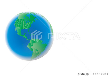 地球アメリカ州青緑3 地球アメリカ州青緑3 43625964