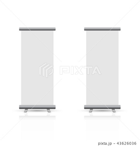 Roll up banner isolated on white background 43626036
