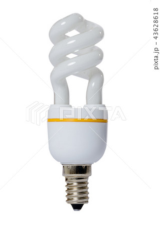Fluorescent lamp with opaque glass bulb. Fluorescent lamp with opaque glass bulb. 43628618