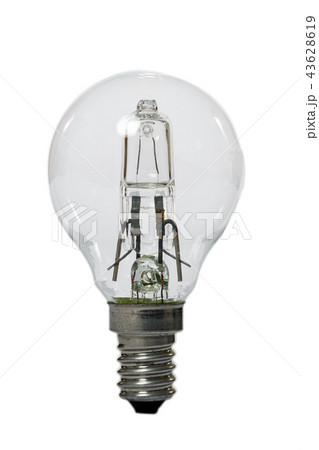 Halogen lamp with opaque glass bulb. 43628619