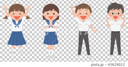 喜悅學生夏天的衣服 喜悅學生夏天的衣服 43629012