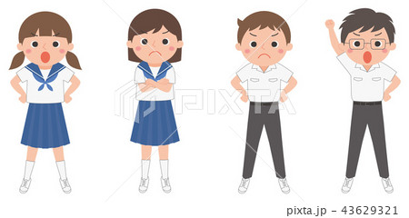 怒り学生夏服 怒り学生夏服 43629321