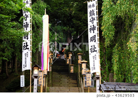 お囃子と手踊りを奉納する神明社と薬師堂 お囃子と手踊りを奉納する神明社と薬師堂 43629503