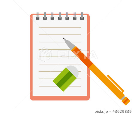 メモ帳　シャーペン　消しゴム 43629839