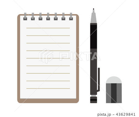 メモ帳　シャーペン　消しゴム 43629841