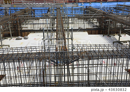 鉄筋工事の現場 43630832