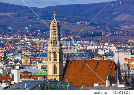 View from Saint Stephan cathedral - Vienna Austria View from Saint Stephan cathedral - Vienna Austria 43631825