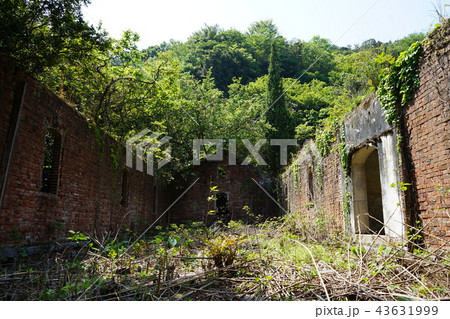 廃墟　弾薬庫跡　内部　正面撮り　横撮り 43631999