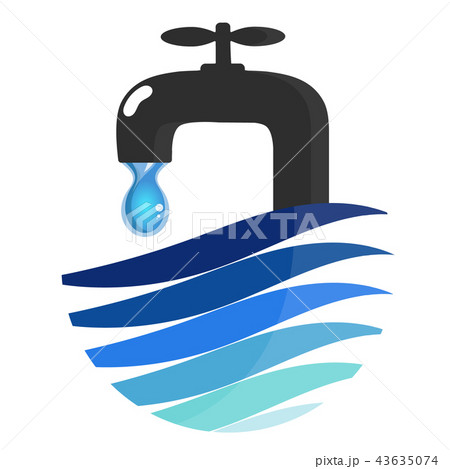 Water tap and water drop Water tap and water drop 43635074