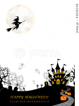 シームレスなハロウィーンの背景 シームレスなハロウィーンの背景 43636246