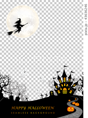 シームレスなハロウィーンの背景 シームレスなハロウィーンの背景 43636246