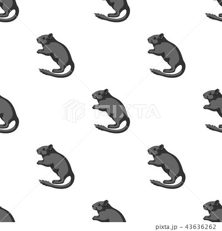 Gray gerbil.Animals single icon in cartoon style vector symbol stock illustration web. 43636262