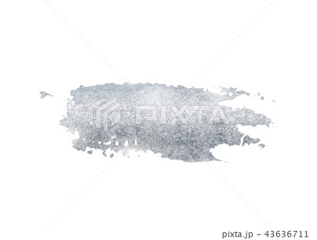 Silver glitter foil brush stroke vector. Argent paint smear background isolated on white. Glow metal Silver glitter foil brush stroke vector. Argent paint smear background isolated on white. Glow metal 43636711