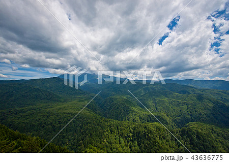 御嶽山 森と山と雲2 御嶽山 森と山と雲2 43636775