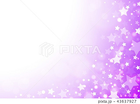 キラキラ星紫グラデーションのイラスト素材