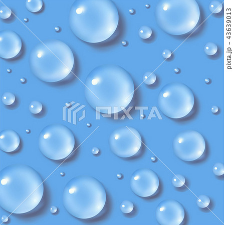 Drops of water vector illustration 43639013