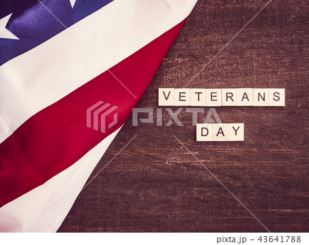 Beautiful Greeting Card on Veterans Day. Preparation for the holiday Beautiful Greeting Card on Veterans Day. Preparation for the holiday 43641788