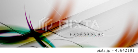 Smooth flowing wave motion concept background Smooth flowing wave motion concept background 43642191