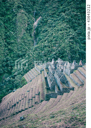 Ruins of an ancient town on the Inca Trail. Ruins of an ancient town on the Inca Trail. 43643212