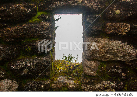 Ancient Inca window. Ancient Inca window. 43643236