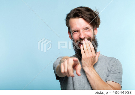 omg man mocking laughing point finger sneer abuse omg man mocking laughing point finger sneer abuse 43644958