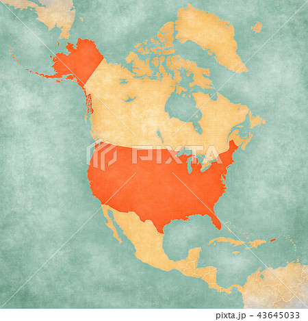 Map of North America - United States Map of North America - United States 43645033