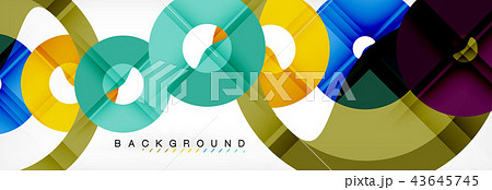 Geomtric modern backgrounds, rings abstract template 43645745