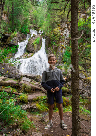 Waterfall in Altai Mountains 43649495