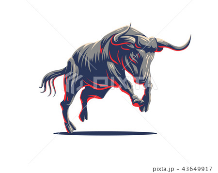 Bull Vector Logo のイラスト素材