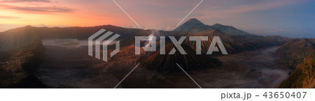 Bromo Tengger Semeru National Park Panorama view 43650407