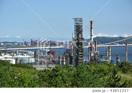 白鳥大橋 工場 室蘭 白鳥大橋 工場 室蘭 43651337