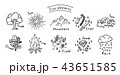 算命学　五行　十干　手描き風イラストセット 43651585